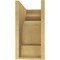 Ekena Millwork 8"W x 16"D x 16"H Classic New Brighton Rough Cedar Woodgrain TimberThane Corbel, Primed Tan CORUR08X16X16NEBRCPR - alternate 2